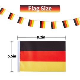 German Flags Germany Small String Flag Banner Mini National Country World Flags Pennant Banners For Party Events Classroom Garden Olympics Festival Grand Opening Bar Sports Celebration Decorations