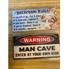 Kitchen New funny man cave signs Home decor kitchen Bathroom