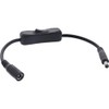 InLine® DC Cable with Switch, DC Male/Female 5.5 x 2.10