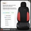 Coverado Seat Covers 2-Pack, Waterproof Car Seat Covers, PU Leather