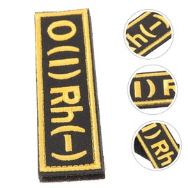 SUPVOX O Positive Type Patch Replaceable Sew Patch Material Unique Design for Uniforms Vests Jackets Essential Emergency Identification Accessory