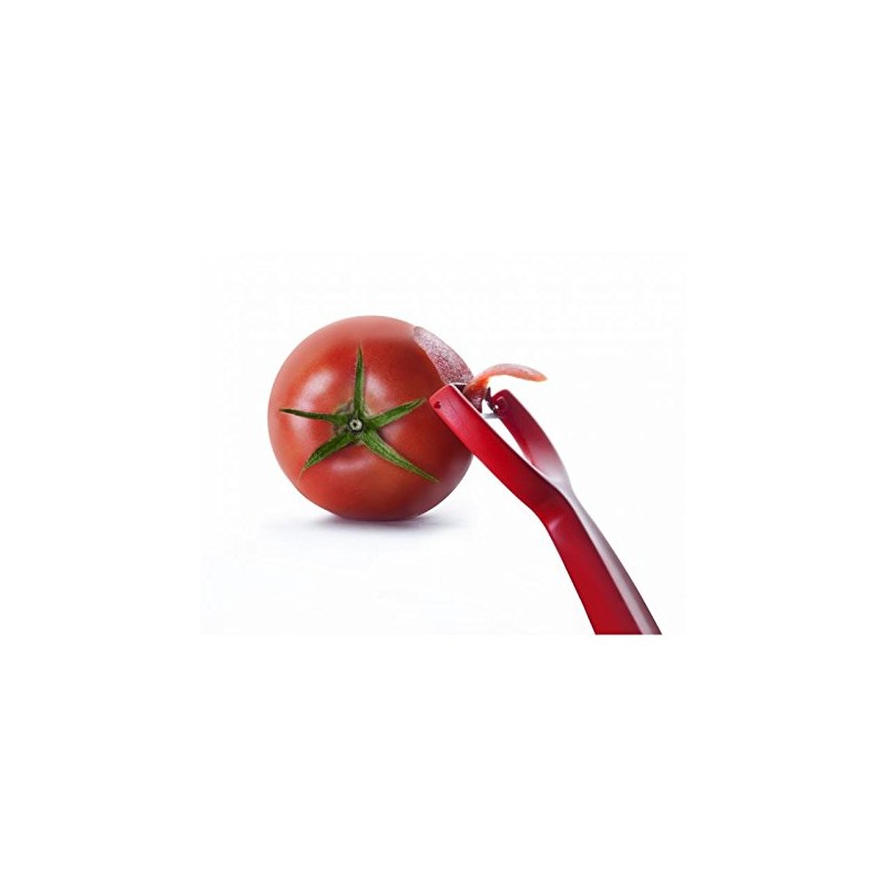 IBILI Tomato Peeler 15x7 cm, Red/Silver, 15 x 7 x