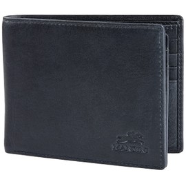 Mancini Bellagio Top Grain Leather RFID Secure Center Wing Billfold,Black,2020153-bk,One_Size