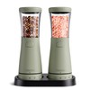 Electric Salt and Pepper Grinder Set with Storage Base, Stainless