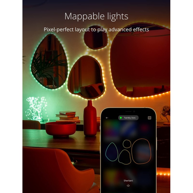 Twinkly Dots 20 m, Multicoloured, Flexible LED Strip, for Indoor