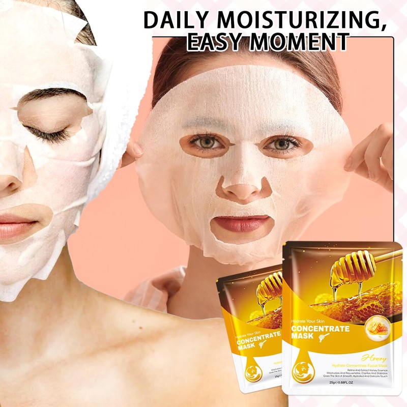 10PCS Plant Fruit Sheet Face Masks Set,Moisturizing Facial Sheet Masks,Hydrating