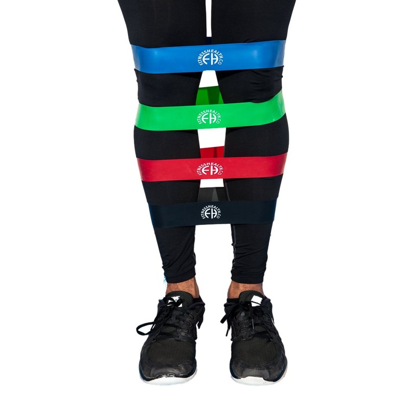 FH Exercise Bands with Handles, Strength Training Resistance Loop Bands