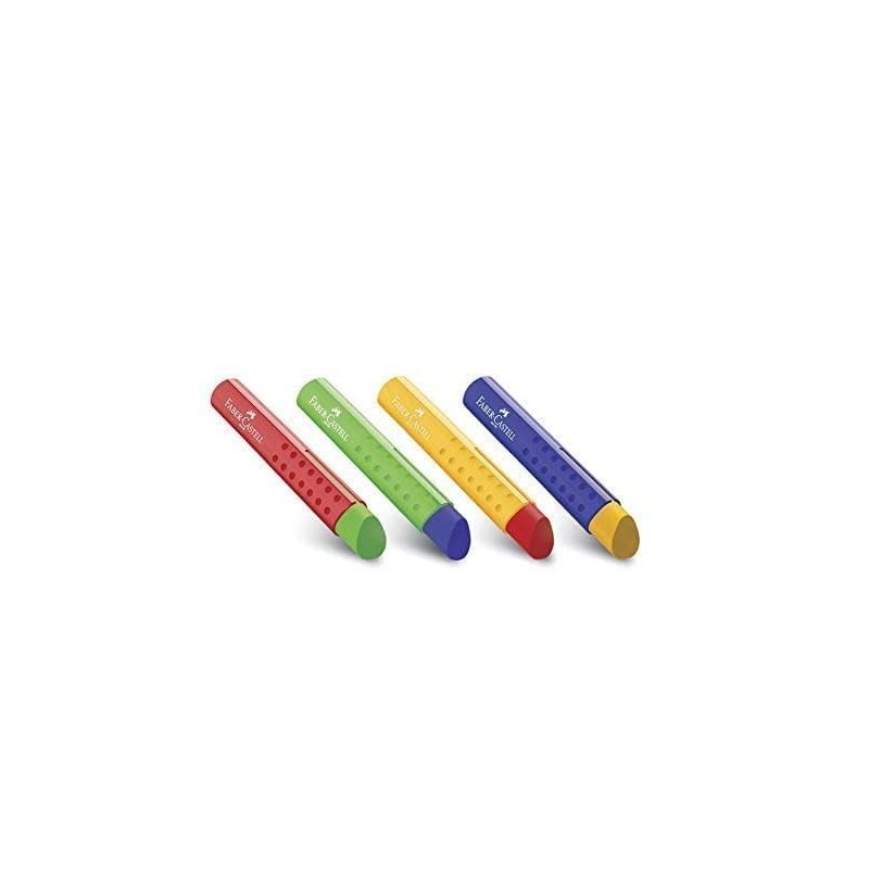 FABER-CASTELL Plastic Eraser TRI, Assorted Colours