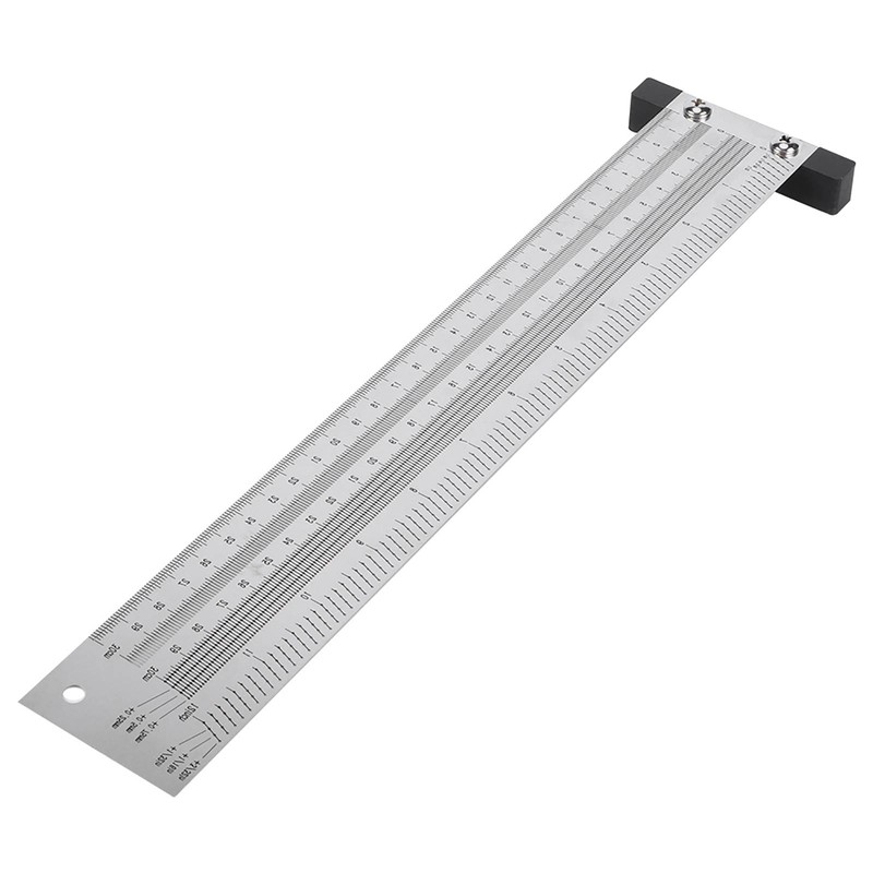 Ultra Precision Marking Ruler Stainless Steel Woodworking Scribing Ruler Gauging