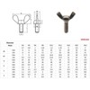 5 Pcs M8 304 Stainless Steel Wing Butterfly Screws Bolts