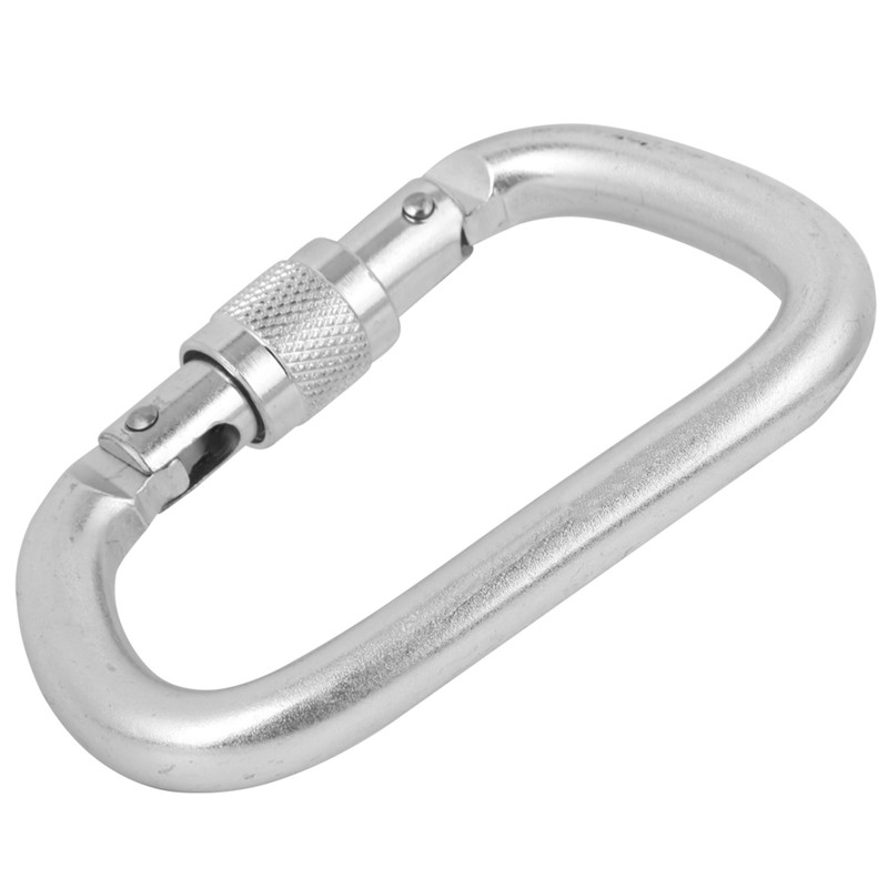 High Load Bearing Master Lock Outdoor Screwgate D shaped Carabiner