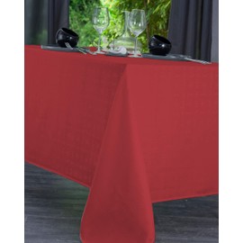 Nydel Venezia Damask Tablecloth (Red, Square, 160 x 160 cm)