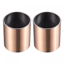 sourcing map Sleeve Bearing 40mm Bore 44mm OD 50mm Length Plain Bearings Wrapped Oilless Bushings 2pcs