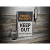 Private Property - HandMade Rustic Wood Sign - 16.5" x