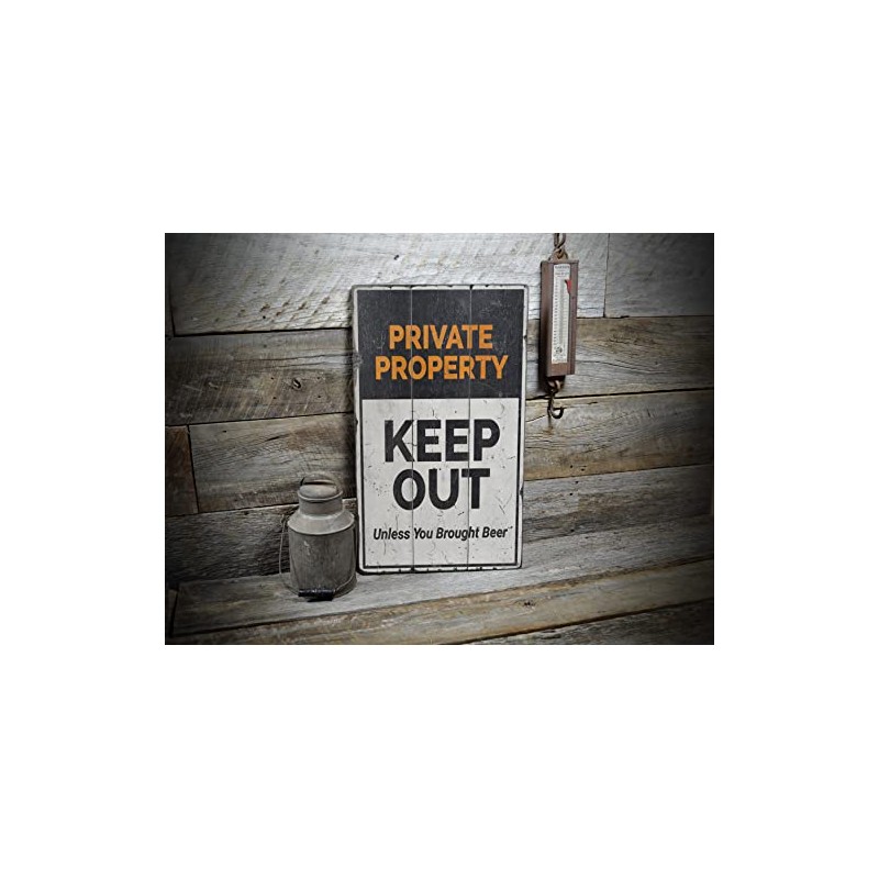 Private Property - HandMade Rustic Wood Sign - 16.5" x