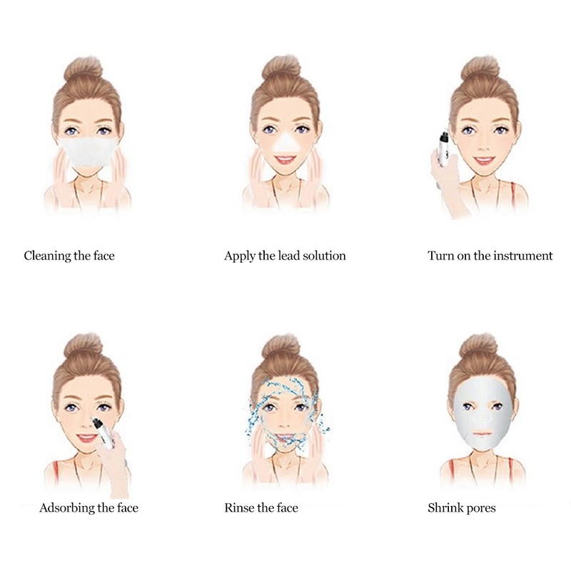 USB Electric Blackheads Removal Vacuum Face Pores Cleaner Exfoliating Lifting