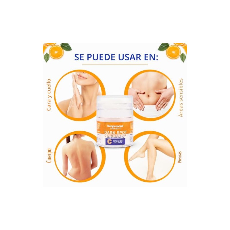 Neoprosone Crema Despigmentante Facial Corporal Vitamina Ácido Hialurónico Antipigmento Aclarante