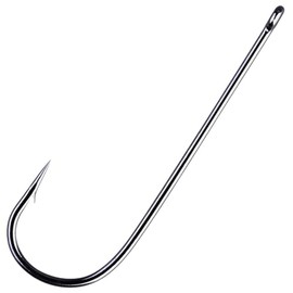 Gamakatsu LS-5013 Hooks Black Sea Hooks, Fishing Hooks for Sea Fishing, Single Hook, Eye Hook, Butthook for Surf Fishing, Size/Package Contents: Size 1-25 Pieces