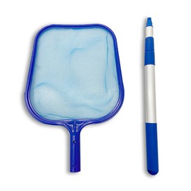 Pool Skimmer Net Multipurpose Fine Mesh Pool Net with Telescopic Aluminium Pole for Swimming Pool Hot Tub