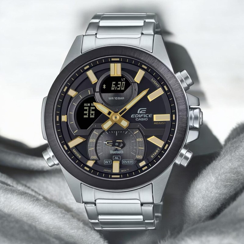 Casio Relogio Edifice ECB-30DB-1A9EF, black, ECB-30DB-1A9EF-AMZUK