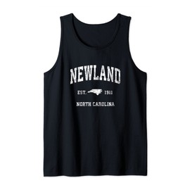 Newland North Carolina NC Vintage Athletic Sports Design Tank Top