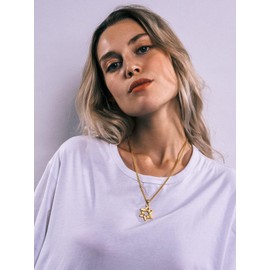 Richsteel Gold Star Of David Necklace for Men Jewish Jewelry Pendant Religious Necklaces Judaica Gifts for Women