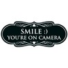 Signs ByLITA Designer Smile You're on Camera Sign - Easy