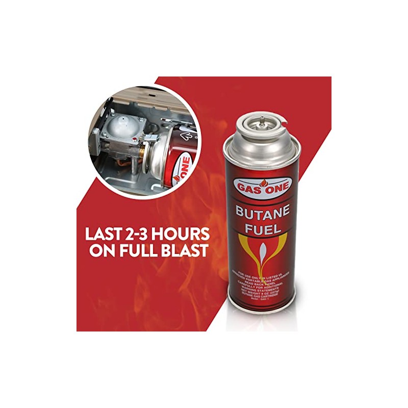 GasOne Butane Fuel Canister (12 Pack)