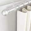 DOITOOL 2pcs Curtain Rod Top Mount Adjustable Curtain Rod Curtain