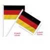 Pack of 25 Germany Handheld Flag, German Decor Hand Held