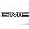 Auto GMC Rear Tailgate Gloss Black White GMC Emblem GMC