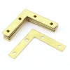 Sourcingmap 10 Pcs 90 Degree Corner Brace Angle Brackets Gold