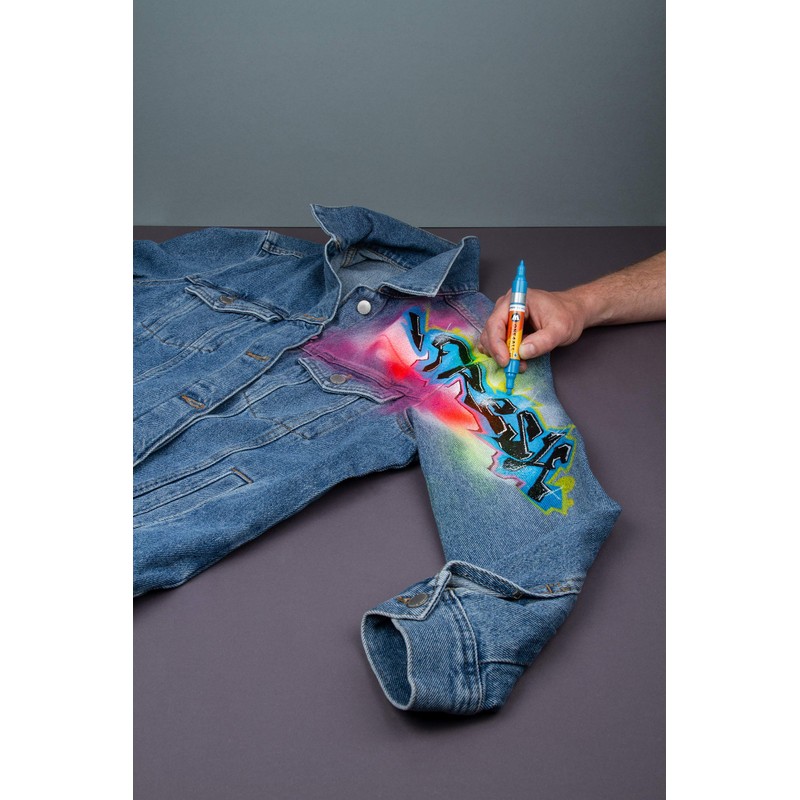 Molotow MO227302 One4All 227HS Marker Pen – Metallic Blue (Pack