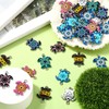 DanLingJewelry 40個 8色 エナメル ウミガメ チャーム アニマルチャーム エナメル オーシャンチャーム ジュエリーメイキング