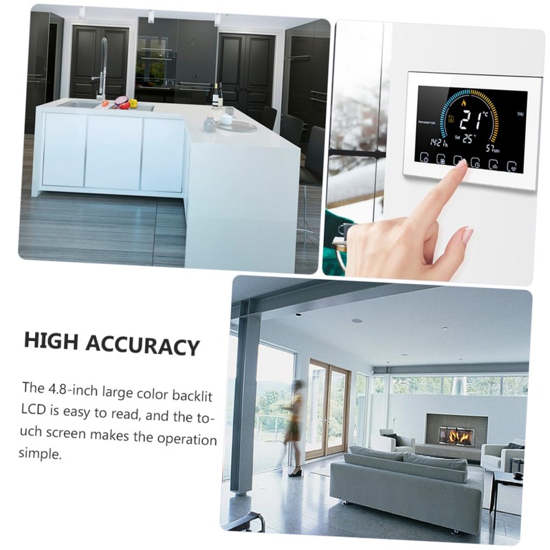 ORFOFE 1set Smart Thermostat Programmable Heating Control for Indoor Use