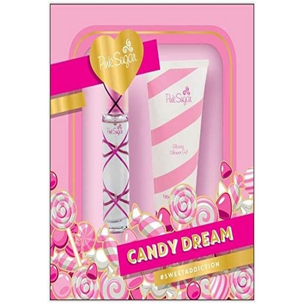 Pink Sugar Candy Dream 2 Pc Gift Set, Eau de Toilette Perfume for Women + Shower Gel