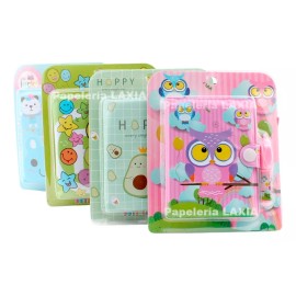 Brooks 4pz Mini Diario Diseño Kawaii Libreta Diseños Mixtos Cute