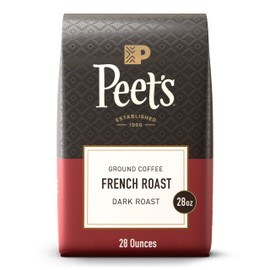 Peet's Coffee, Dark Roast Ground Coffee, 100% Arabica Coffee - French Roast 28 Ounce Bag