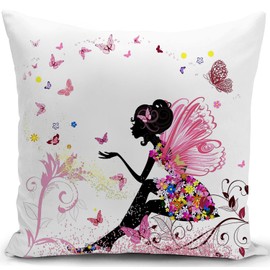 HUASHUZI Cushion Cover Pink for Girlfriend Valentines Day Presents for Her Wife Birthday Decorations Throw Pillow Case Decor Home for Livingroom Couch Sofa 18"x18"(45x45cm)