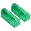 2Pcs Waterproof Mouse Trap Cage Automatic Plastic Mouse Catcher for
