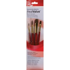 Princeton Artist Brush, Set 9121 4-Pc Camel Hair