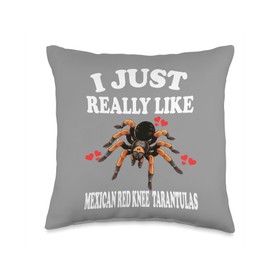 I Just Really Like Mexican Red Knee Tarantulas Throw Pillow