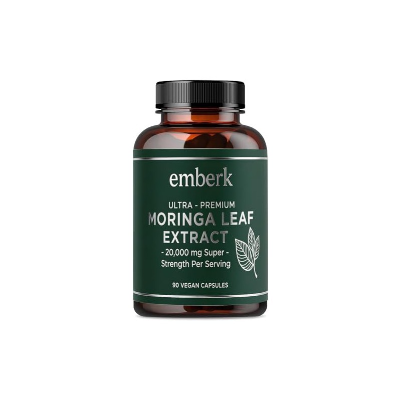 Moringa Capsules -20,000 mg Strength, Concentrated and Standardized 20X Extract,