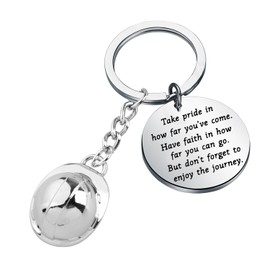 FUSTMW Helmet Keychain Builder Construction Gifts 3D Safety Hard Hat Keychain Gifts for Builders Engineer Gifts for Men, Helmet Keychain, Large