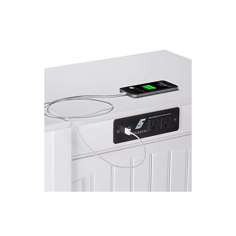 Pemberly Row Charger Chair Side Table in White