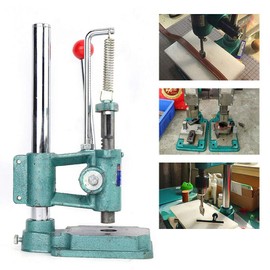 Leather LOGO Imprinting Machine Heavy Duty Table Embossing Press Leather Stamp Hole-Punch Machine