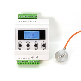 Load Cell with Amplifier Readout Display Sensor Transmitter Test Compression Force Weight Pressure Modifiable Display Unit Output RS-485 0-5V 0-10V 4-20mA (0-10kg Sensor + Amplifier)