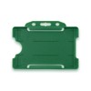 Green Single-Sided Rigid Slide in Open Faced ID Card Badge