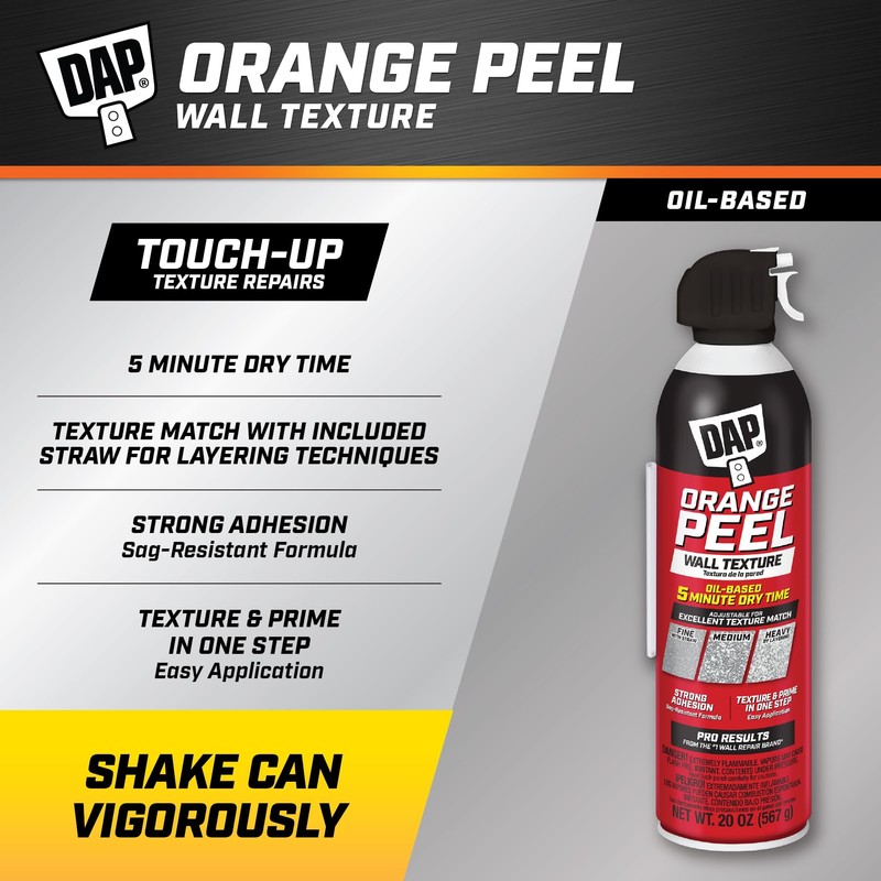 Spray Texture Orange Peel Oil Based Wall Texture Quick Repair,