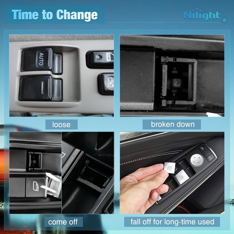 Nilight Power Master Window Switch Compatible with 2001 2002 2003